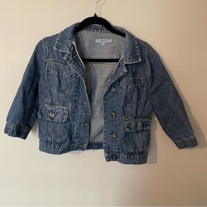 Classic Blue Denim Jacket 3/4 sleeves
